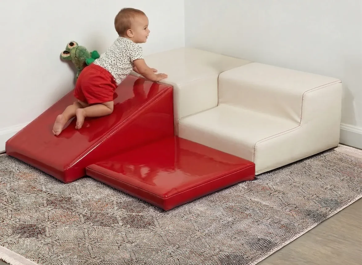 4 Parça Yumuşak Montessori Bebek Tırmanma ve Aktivite Seti 6 – Montessori çocuk gelişim ürünü | Ombi Baby